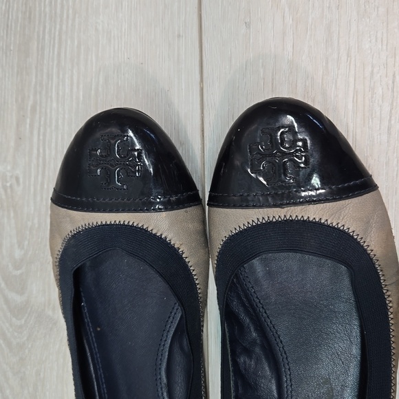 Tory Burch Womens Leather Carrie Ballet Flats shoes sz 10M - Picture 3 of 16